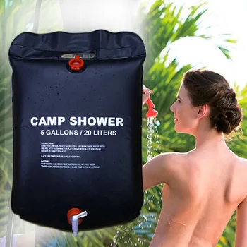 20L lauko vonios krepšys lauko tualeto reikmenys kempingas vonia saulės karšto vandens maišelį dušas maišą pasienio PVC