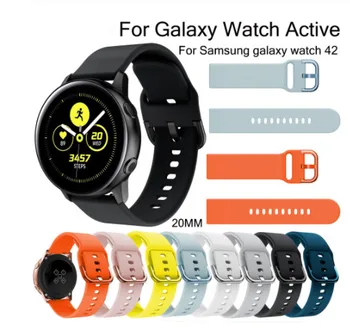 20mm Silikono Watchband Samsung Galaxy Žiūrėti Aktyvus 42mm Pakeitimo Apyrankę, Juostą Huami Amazfit Pvp/Amazfit 2
