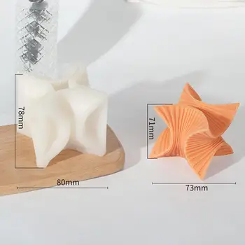 3D Silikono Žvakių Epoksidinės Žvakių Liejimo, Muilo Priėmimo Gipso Amatų 