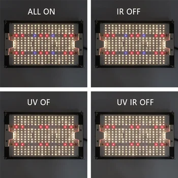 KingBrite 120W Cree LED UV SPINDULIŲ Visą Spektrą LM301H + Cree XPE2 660nm IR UV , UV SPINDULIŲ Atskirai Kontrolės