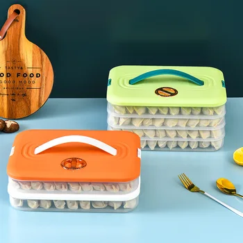 Kukulis Specialių Laikymo Dėžutė Šaldytuvas Koldūnai Greitai užšaldyti Multi-layer Dėklas Namų ūkio Maisto produktų Laikymo Dėžutės Maisto Klasės