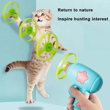Naujas Juokingi Kačių Žaislai Interaktyvus Patraukliais Mokymo Žaislas Kūrybos Kačiukai Mini Bamboo-helicopter Žaidimai, Žaislai, Gyvūnai Reikmenys Žaislai Katė