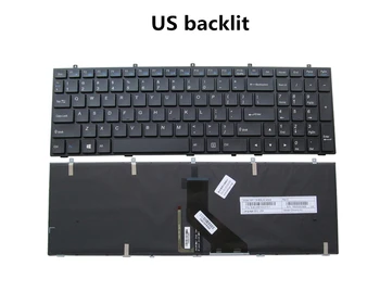 Naujas Originalus Laptopo JAV/JK/ES/SP/NE/DN/RU/UA foninio Apšvietimo Klaviatūra Clevo W350 W350SKQ W350ETQ W355 W355SSQ W370 W670 W670SC