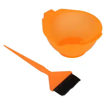 Oranžinė Plaukų Dažymo Įrankis, Profesionalus Kirpyklos Dažų Plaukų Dažymo Šepetys Šukos Dubuo Nustatyti Salonas Hairbrush