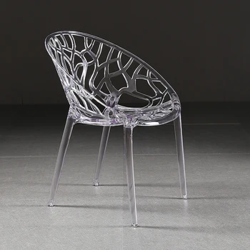 Plastikiniai Dizaino Valgomojo Kėdės Šiaurės Šalis Modernus Stalo Aukšte Lauko Valgomojo Kėdės Kambario Silla Comedor Virtuvės Baldai AB50CY