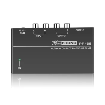 Ultra-kompaktiškas phono preamp su RCA 1/4 colių palaikymo funkcija TRS sąsaja preamp phono preamp PP400