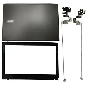 Visiškai Naujas Nešiojamas LCD Back Cover/Front Bezel/Lankstai Acer Aspire E5-575 E5-575G E5-553 E5-523 TMP259 TMTX50 60.GDZN7.001 Balck